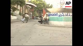 Fighting breaks out between Palestinian factions in camp [upl. by Notgnirra389]