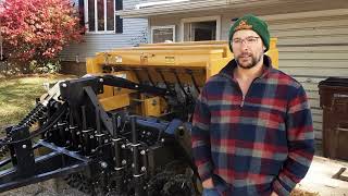 Poplar Glen Farms on the WCCD NoTill Grass Drill Rental [upl. by Aerdnuahs]