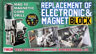 ReplaceElectronicMagnetBlockMETABOSERVICETECS MAG 50 MAGNETIC CORE DRILL MAGNETKERNBOHRER [upl. by Martina]