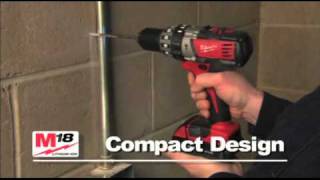 Milwaukee M18 Heavy Duty Lithium Ion Hammer Drill Driver Power Tools [upl. by Artenal]