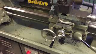 Boxford AUD Lathe Mk III Turning some 3quot Bar [upl. by Ahsyekat]