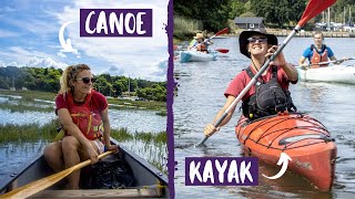 Whats the Difference Between a Canoe and Kayak  New Forest Activities [upl. by Samalla]