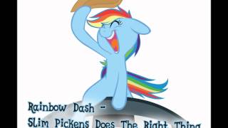 Rainbow Dash Slim Pickens Does The Right Thing And Rides The Bomb To Hell [upl. by Nodnerb]