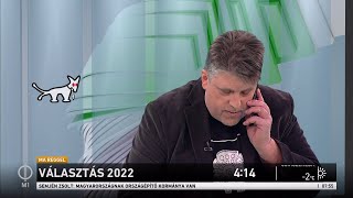 Választás 2022  A Magyar Kétfarkú Kutya Párt 5 perce az M1en [upl. by Aliled818]