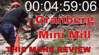 Granberg Mini Mill  Me and My Alaskan Chainsaw Mill  Sawmill video [upl. by Carola133]