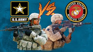 Top 3 Differences Army Vs Marines [upl. by Hamirak]