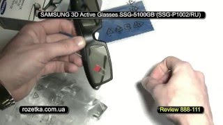 3D Active Glasses Samsung SSG5100GBRU ssgp51002 Review 888111 Обзор [upl. by Gautea198]