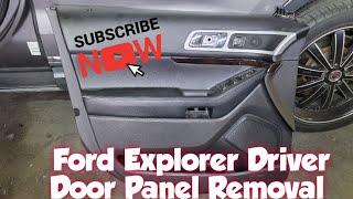 How to Remove Driver Door Panel 2014 Ford Explorer [upl. by Curhan25]