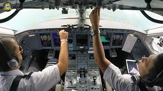 JUST ENJOY Interjet Sukhoi Superjet planes ULTIMATE COCKPIT MOVIE AirClips full flight series [upl. by Enohs]