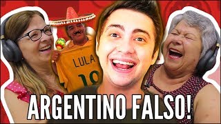 IDOSOS REAGEM A INCRÍVEL HISTÓRIA DO ARGENTINO FALSO  ALANZOKA [upl. by Tunk203]