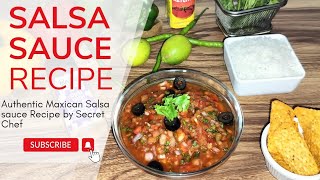 Salsa Recipe  Restaurant Style Salsa Sauce  How To Make Salsa Sauce  Secret Chef [upl. by Barnes]