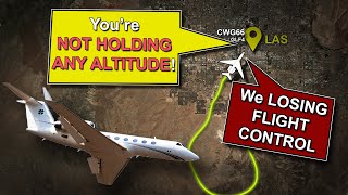 Airplane CANT MAINTAIN altitude Flight Control PROBLEMS during climb REAL ATC [upl. by Ohploda251]