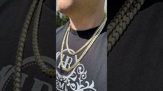 5mm 6mm 8mm 10mm Solid Gold Handmade Miami Cuban Link Necklaces  1mm Makes A Big Difference [upl. by Rai]