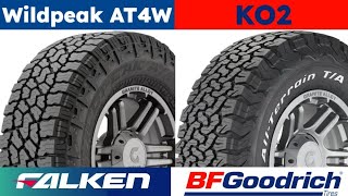 Falken Wildpeak AT4W vs BFGoodrich All Terrain TA KO2 [upl. by Ardnwahs977]