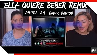 Anuel AA  Ella Quiere Beber Remix ft Romeo Santos  Just Vlogging Reaccion [upl. by Lexis]