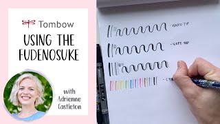 How to Use Tombow Fudenosuke Brush Pens [upl. by Inalaehon909]