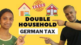 CLAIM DOUBLE HOUSEHOLD in GERMAN TAX DECLARATION  ENGLISH [upl. by Akemrej]