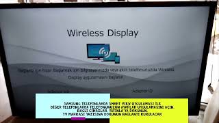 Toshiba tv kablosuz ekran yansıtma wireless display [upl. by Ylatfen]