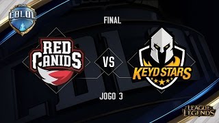 Red Canids x Keyd Stars Jogo 3  Final  Primeira Etapa CBLoL 2017 [upl. by Ramsden]