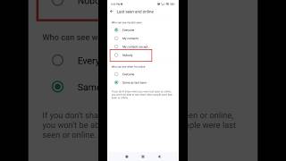 Last seen and online hide in WhatsApp 2024 shorts whatsapp [upl. by Abbi]