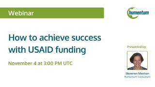 How to achieve success with USAID funding [upl. by Marie-Jeanne310]