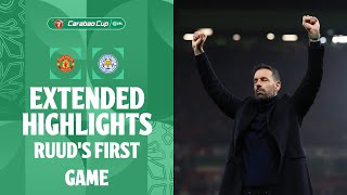 RUUDS FIRST GAME  Manchester United v Leicester City extended highlights [upl. by Layod]