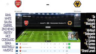 Arsenal vs Wolves Live Stream Premier League England EPL Football Match Today Commentary [upl. by Aymik]