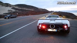 Pagani Zonda F revving and acceleration [upl. by Etteluap]