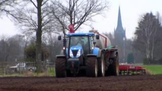 wwwjtnfotografienl  bouwlandbemesten met een Newholland T [upl. by Nner]