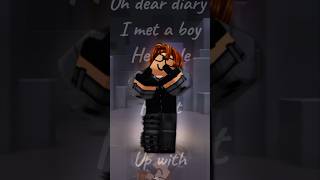 Oh dear diary roblox edit robloxedit roblox robloxshorts fyp [upl. by Haianeb707]