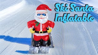 Ski Santa Christmas Inflatable [upl. by Edda988]