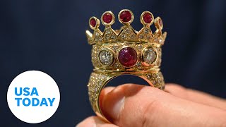 Tupac Shakurs infamous crown ring is going up for auction  USA TODAY [upl. by Jarin588]