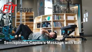 Semispinalis Capitiss massage with Ball [upl. by Adnoma]