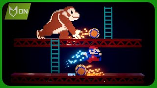 Recreando DONKEY KONG en 3D y RTX Como en PIXELS [upl. by Dopp558]