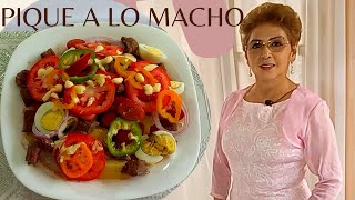 PIQUE A LO MACHO BOLIVIANO 😋👌 ✅ Receta Fácil de preparar  🎁 [upl. by Anirdua]