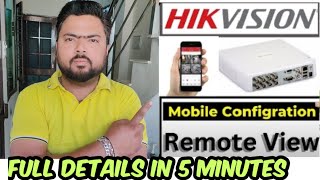 Hikvision Cctv Camera Connect to Mobile Hikvision Dvr Online [upl. by Eilrak]