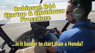 Robinson R44 helicopter startup and shutdown procedure with Anthelion Helicopters 🚁 [upl. by Vivi]