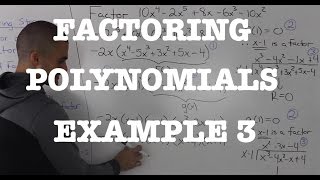 MHF4U 36  factoring polynomials example 3 [upl. by Darren167]