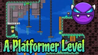 A Platformer Level by Flocab ALL COINS Easy Demon  Geometry Dash 22 [upl. by Narah467]