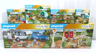 Unboxing Playmobil  Le camping 2023 – 71423 71424 71425 71426 71427 71428 [upl. by Fadiman]