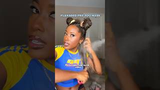 Flaxseed amp Aloe PrePoo Hair Mask🌱flaxseedgel prepoo naturalhairlove lowporosityhair curlyhair [upl. by Nitaj]