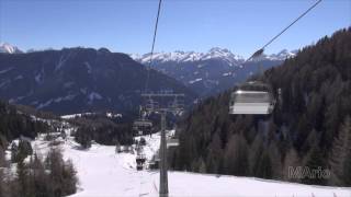 Val Di Fiemme  Oberegeen  GardonePasso Feudo  Latemar ski lift [upl. by Cornwall]