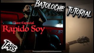 Rápido soy clave especial bajoloche tutorial tabs easy [upl. by Normi281]