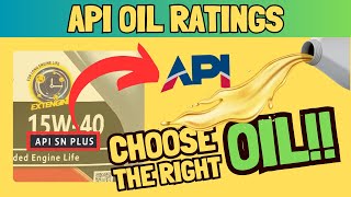 Understanding API Oil Ratings How to Choose the Right Oil for Your Car [upl. by Eissen]