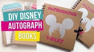 DIY Disney Autograph Book  Easy Cricut Joy Project [upl. by Olnton]