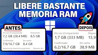 Como OTIMIZAR e LIBERAR mais MEMÓRIA RAM do PC no Windows 1011 [upl. by Irvin]