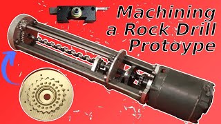 Machining an experimental rock drill in my home shop [upl. by Drofxer]