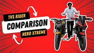 Hero Xtreme 125R Vs TVS Raider 125 comparison Video [upl. by Haskins]