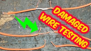 Current Flow Testing Through A Damaged Wire Oscilloscope and Meter Voltage Drop [upl. by Celina]