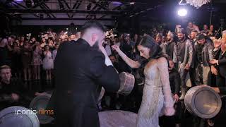 Must watch wedding entry Bride and Groom enter to Lebanese Arabic Drums [upl. by Armanda]